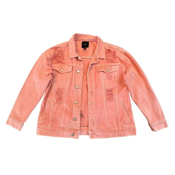 SELENA QUINTANILLA Queen of Tejano Music Upcycled Retro Pink Denim Jacket Size L - Picture 4 of 13